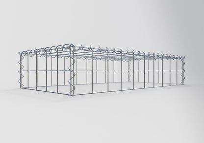 Anbaugabione Typ 3 100 cm x 20 cm x 50 cm (L x H x T), Maschenweite 10 cm x 10 cm, Spirale