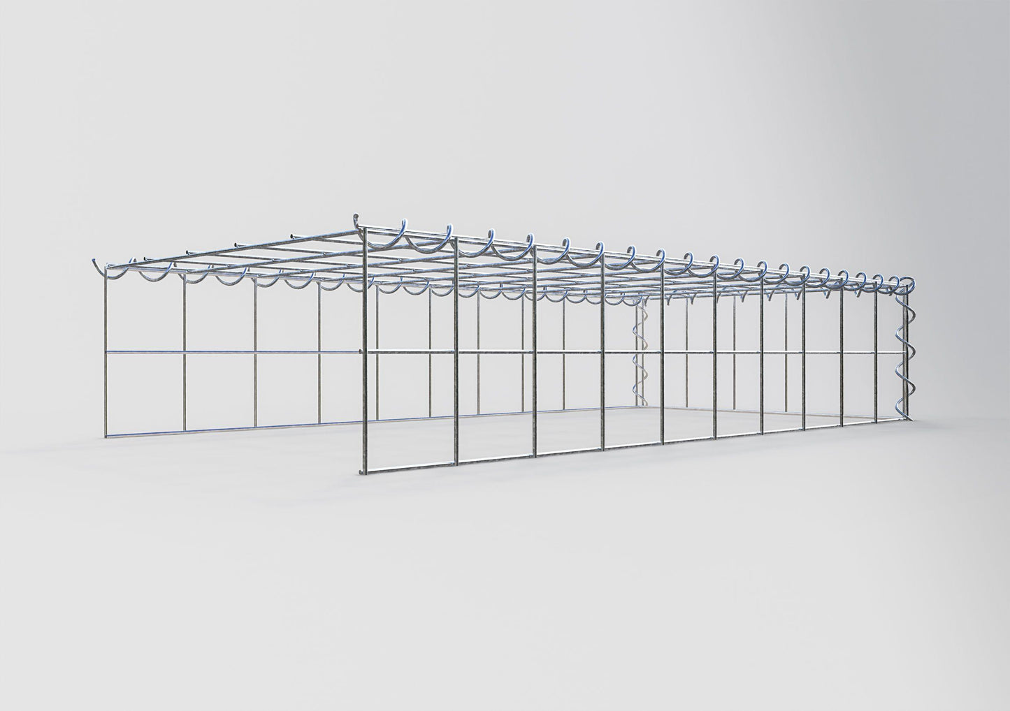 Gabião Tipo 4 100 cm x 20 cm x 50 cm (C x A x P), malhagem 10 cm x 10 cm, espiral