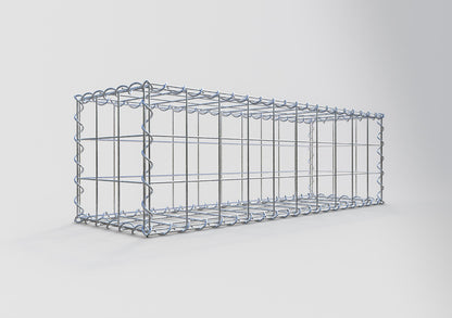 Gabion 100 cm x 30 cm x 30 cm (L x H x D), maskstorlek 10 cm x 10 cm, spiral