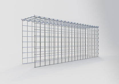 Gabbione aggiuntivo tipo 4 100 cm x 40 cm x 20 cm (L x H x P), dimensione maglia 5 cm x 5 cm, a spirale