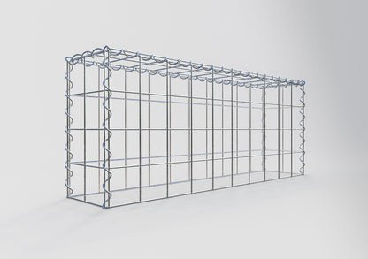 Extra gabion typ 3 100 cm x 40 cm x 20 cm (L x H x D), maskstorlek 10 cm x 10 cm, spiral