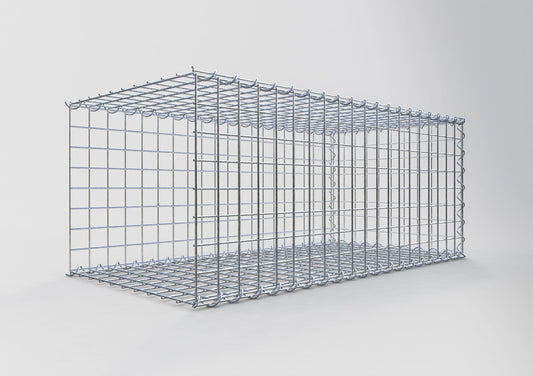 Extra gabion typ 2 100 cm x 40 cm x 50 cm (L x H x D), maskstorlek 5 cm x 5 cm, spiral