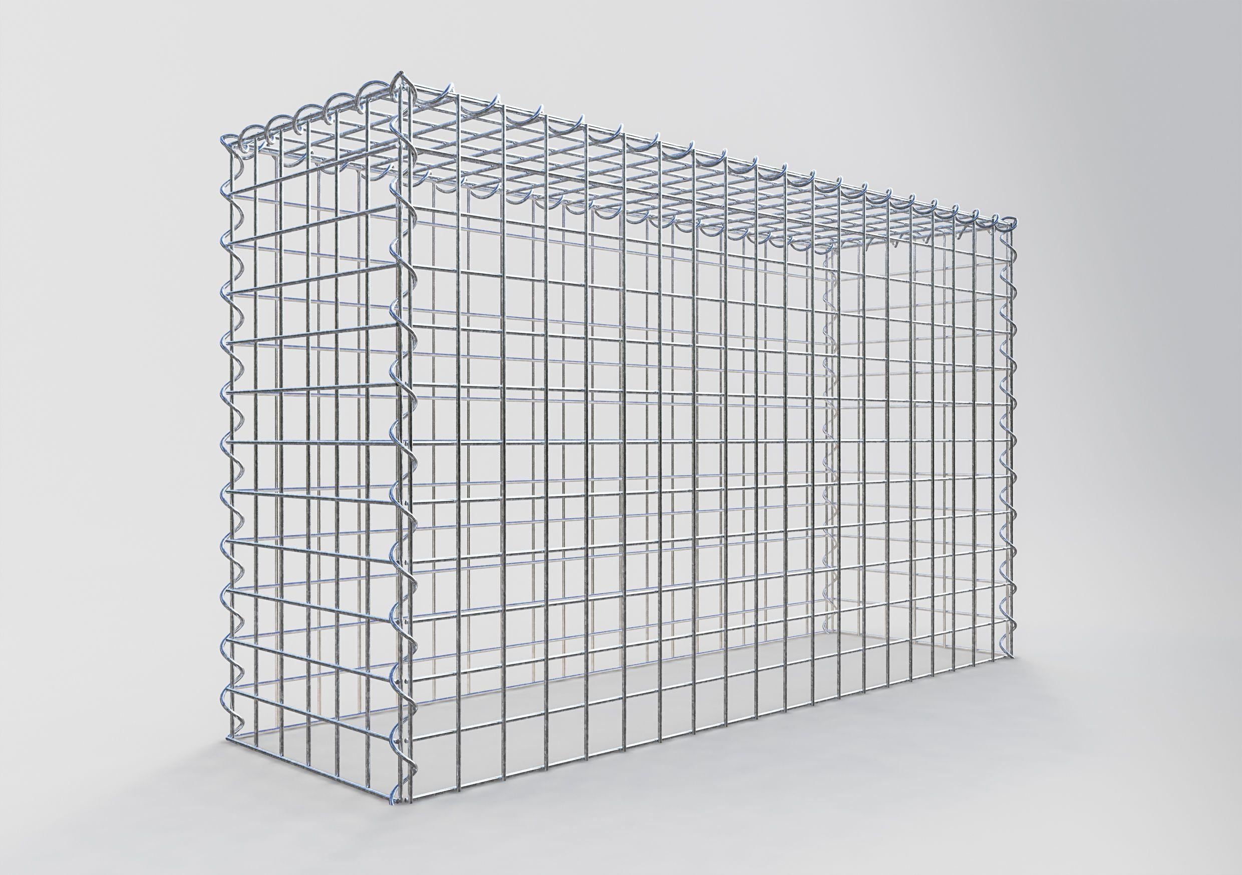 Påväxt gabion typ 3 100 cm x 60 cm x 30 cm (L x H x D), maskstorlek 5 cm x 5 cm, spiral