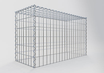Extra gabion typ 3 100 cm x 60 cm x 40 cm (L x H x D), maskstorlek 5 cm x 10 cm, spiral