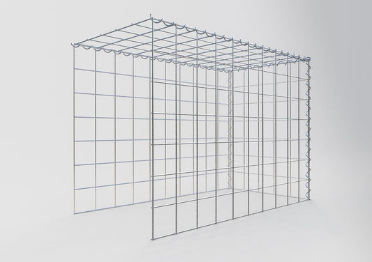 Gabião tipo 4 100 cm x 70 cm x 50 cm (C x A x P), malhagem 10 cm x 10 cm, espiral