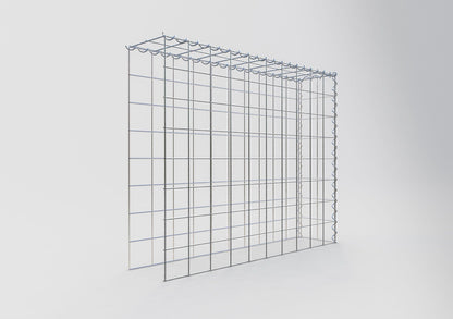 Grown-on gabion type 4 100 cm x 80 cm x 20 cm (L x H x D), mesh size 10 cm x 10 cm, spiral