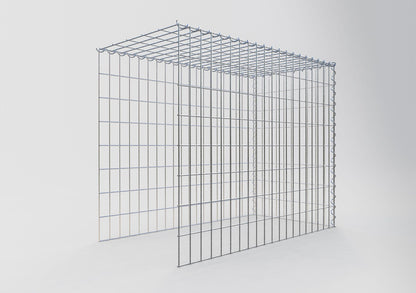 Gabbione aggiuntivo tipo 4 100 cm x 80 cm x 50 cm (L x H x P), maglia 5 cm x 10 cm, spirale