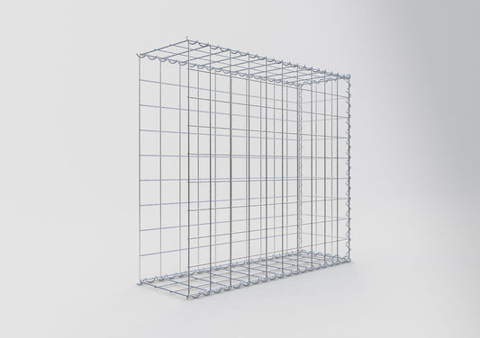 Grown-on gabion type 2 100 cm x 90 cm x 30 cm (L x H x D), mesh size 10 cm x 10 cm, spiral