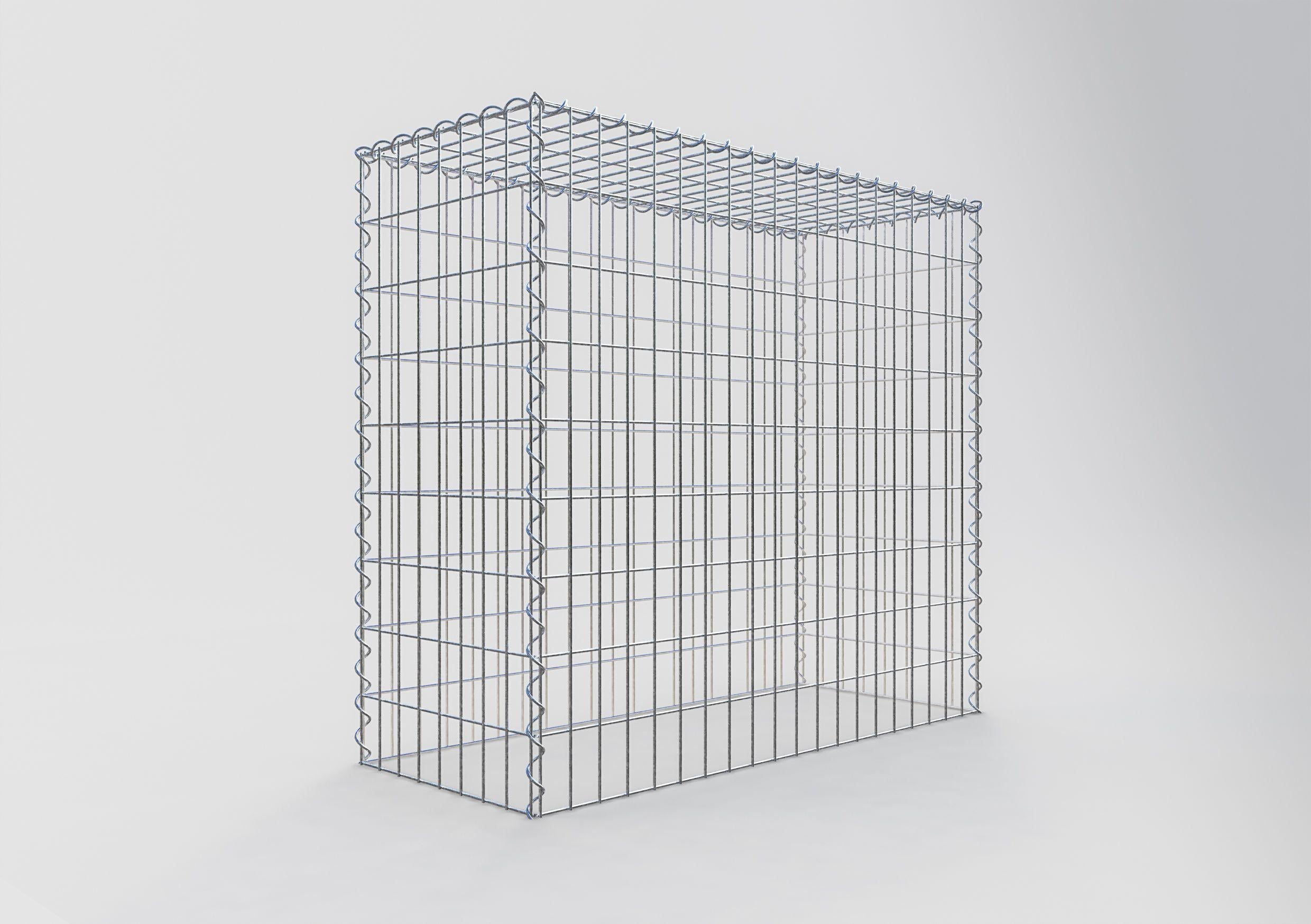 Grown-on gabion type 3 100 cm x 90 cm x 40 cm (L x H x D), mesh size 5 cm x 10 cm, spiral