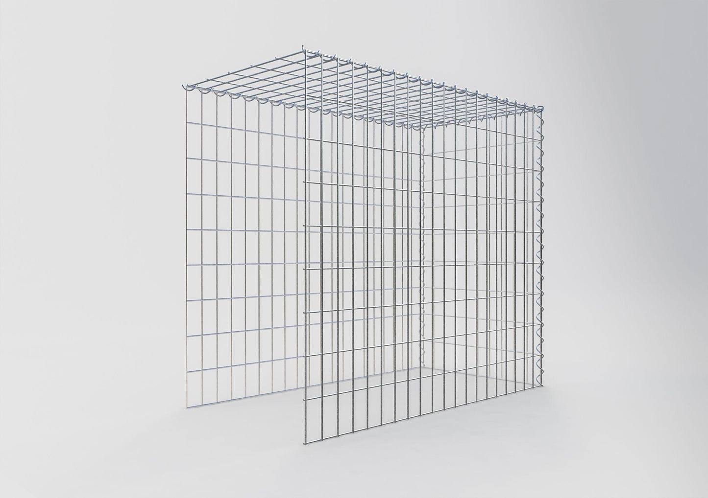 Gabião tipo 4 100 cm x 90 cm x 50 cm (C x A x P), malhagem 5 cm x 10 cm, espiral