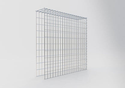 Gabbione aggiuntivo tipo 4 100 cm x 100 cm x 20 cm (L x H x P), dimensione maglia 5 cm x 10 cm, a spirale