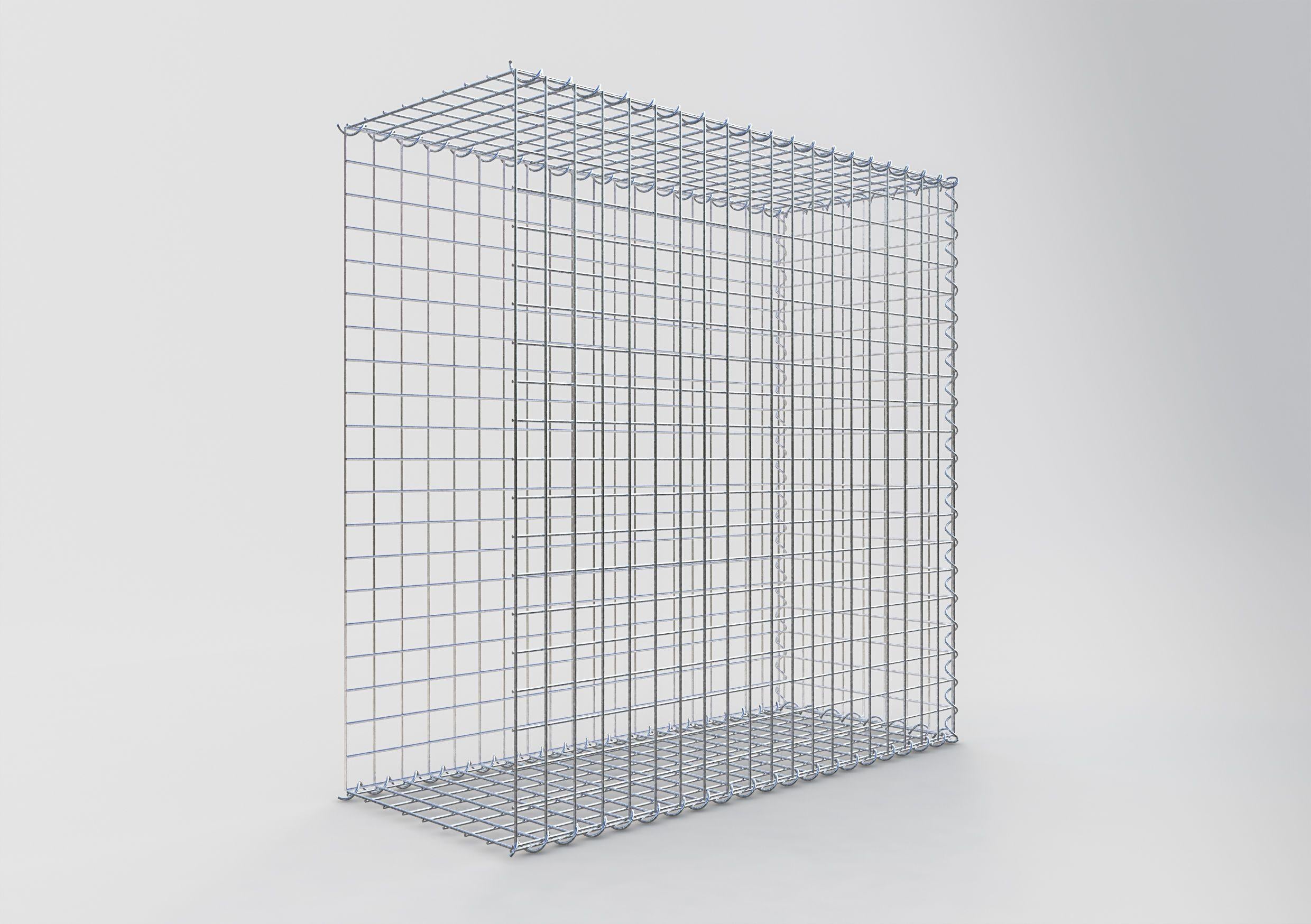 Extra gabion typ 2 100 cm x 100 cm x 40 cm (L x H x D), maskstorlek 5 cm x 5 cm, spiral