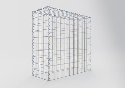 Gabbione aggiuntivo tipo 3 100 cm x 100 cm x 40 cm (L x H x P), dimensione maglia 10 cm x 10 cm, a spirale