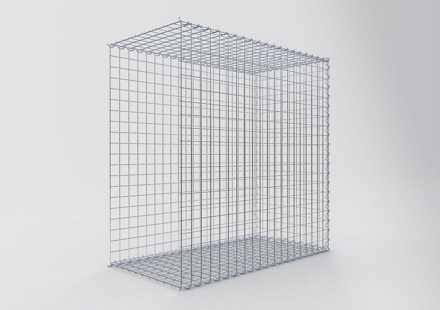 Gabbione aggiuntivo tipo 2 100 cm x 100 cm x 50 cm (L x A x P), dimensione maglia 5 cm x 5 cm, a spirale