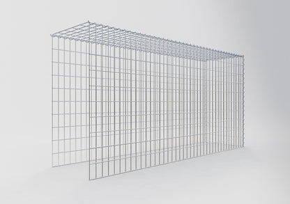 Gabion rapporté type 4 200 cm x 100 cm x 50 cm (L x H x P), mailles 5 cm x 10 cm, spirale