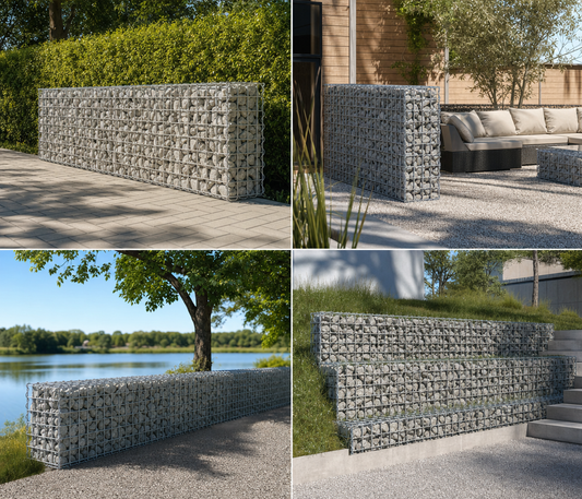 Gabion tillverkad efter mått - maskstorlek 10x10cm