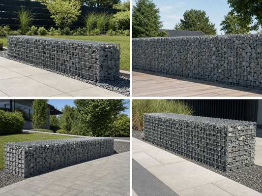 Gabion tillverkad efter mått - maskstorlek 5x5cm