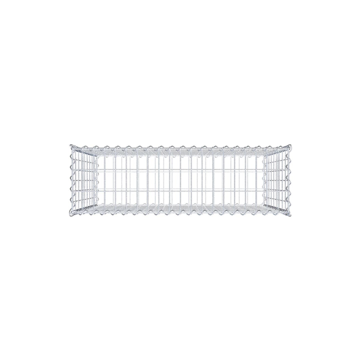 Gabione 100 cm x 90 cm x 30 cm (L x H x T), Maschenweite 5 cm x 10 cm, Spirale