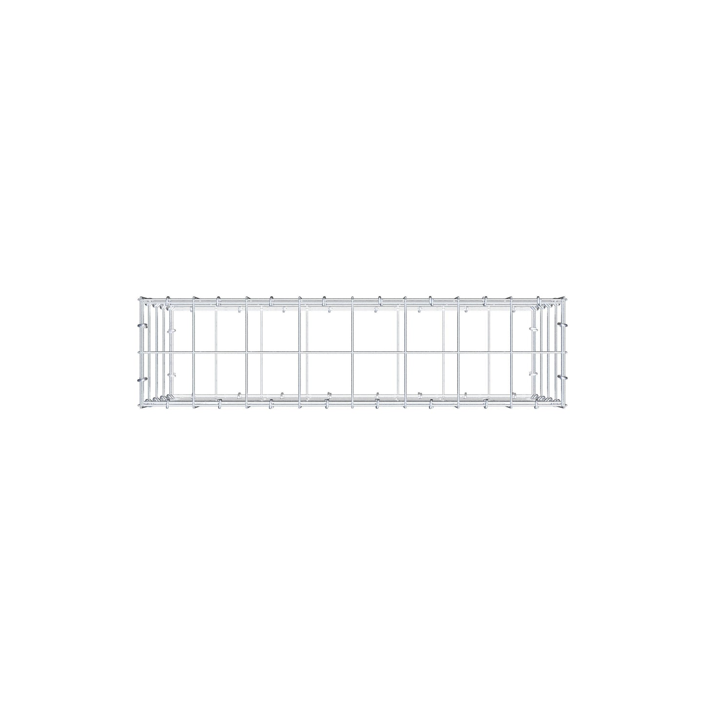 Gabion 80 cm x 40 cm x 20 cm (L x H x D), maskestørrelse 10 cm x 10 cm, C-ring