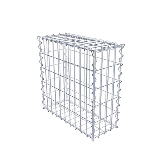 Gabione 50 cm x 50 cm x 20 cm (L x H x T), Maschenweite 5 cm x 10 cm, Spirale