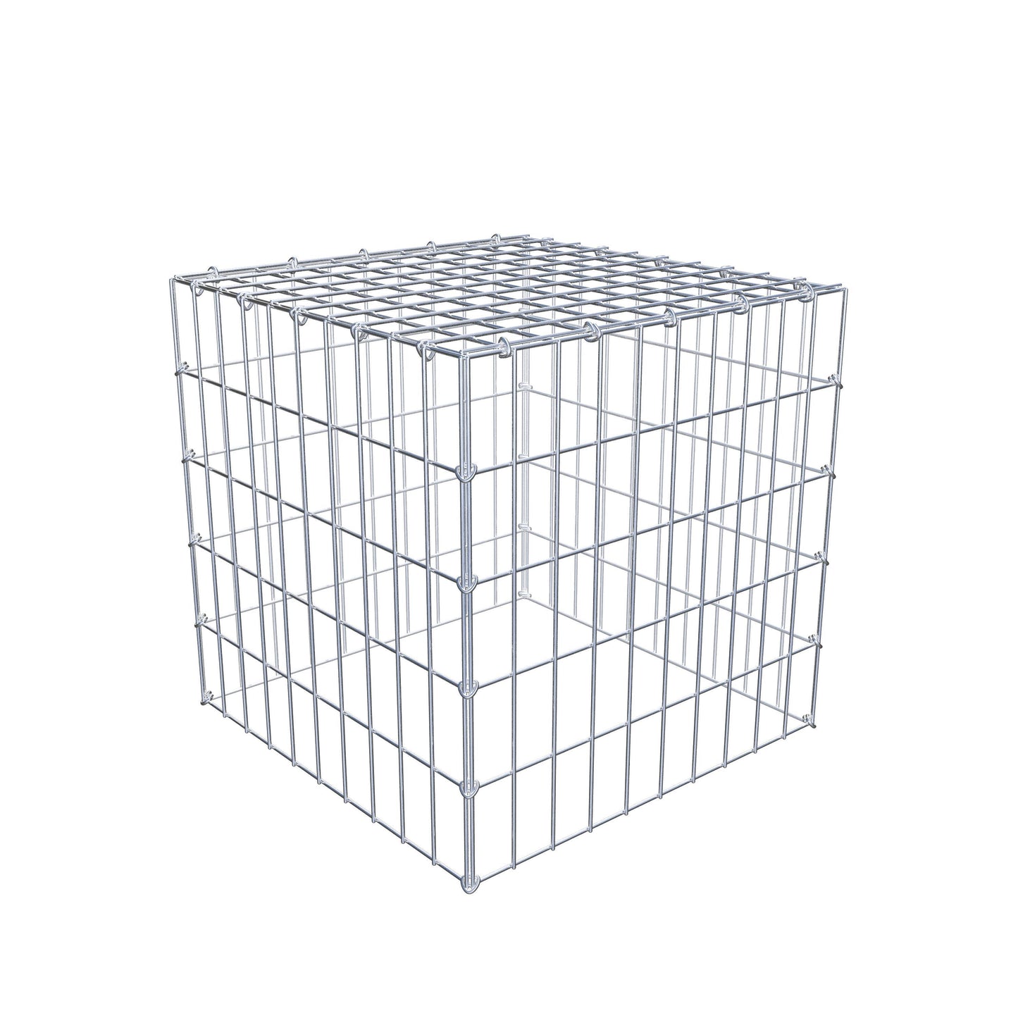 Anbaugabione Typ 3 50 cm x 50 cm x 50 cm (L x H x T), Maschenweite 5 cm x 10 cm, C-Ring