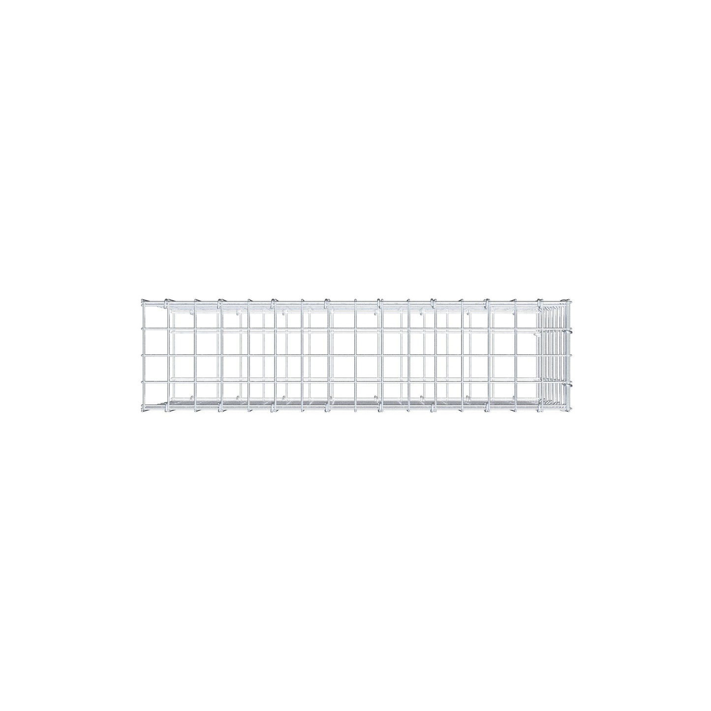 Anbaugabione Typ 2 80 cm x 40 cm x 20 cm (L x H x T), Maschenweite 5 cm x 5 cm, C-Ring