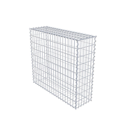 Gabione 100 cm x 90 cm x 30 cm (L x H x T), Maschenweite 5 cm x 10 cm, Spirale