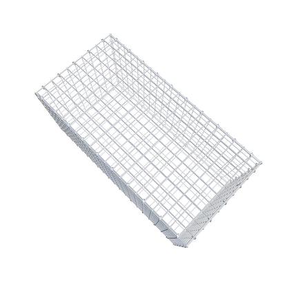 Gavión 100 cm x 50 cm x 50 cm (L x A x P), luz de malla 5 cm x 5 cm, anillo en C