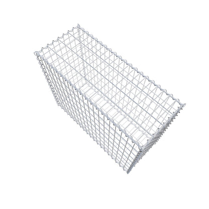 Gabion 100 cm x 80 cm x 40 cm (L x H x P), mailles 5 cm x 10 cm, spirale