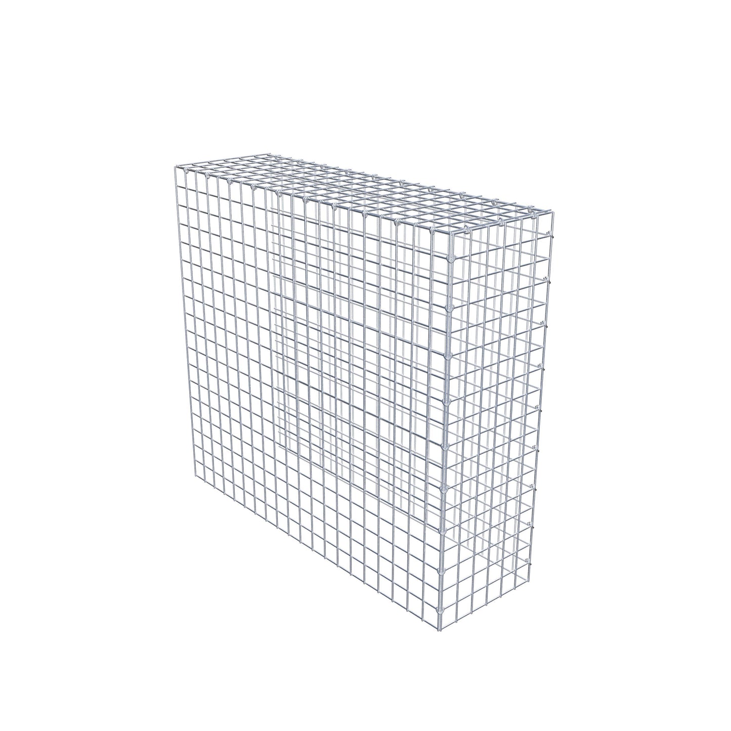 Monteret gabion type 4 100 cm x 90 cm x 30 cm (L x H x D), maskestørrelse 5 cm x 5 cm, C-ring