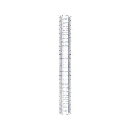 Gabion column square 22 cm x 22 cm, 230 cm high, MW 5 cm x 10 cm