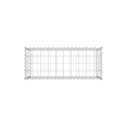 Gabion 100 cm x 50 cm x 40 cm (L x H x D), maskestørrelse 10 cm x 10 cm, spiral