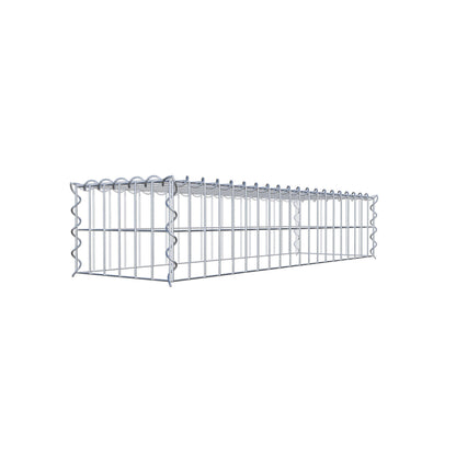 Extra gabion typ 3 100 cm x 20 cm x 30 cm (L x H x D), maskstorlek 5 cm x 10 cm, spiral