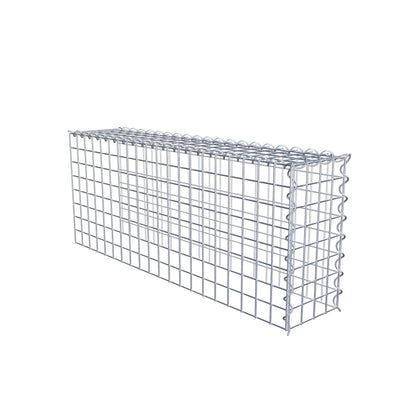 Add-on schanskorf type 4 100 cm x 40 cm x 20 cm (L x H x D), maaswijdte 5 cm x 5 cm, spiraalvormig