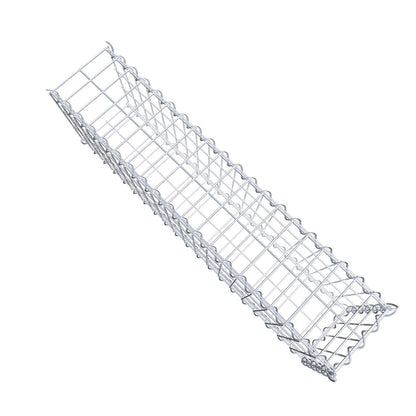 Gabião tipo 2 100 cm x 30 cm x 20 cm (C x A x P), malhagem 5 cm x 10 cm, espiral