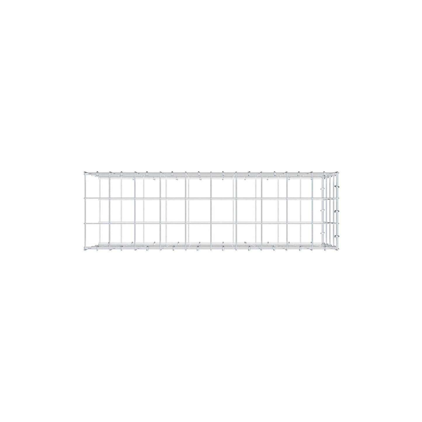 Gabião Tipo 2 100 cm x 40 cm x 30 cm (C x A x P), malhagem 10 cm x 10 cm, anel C