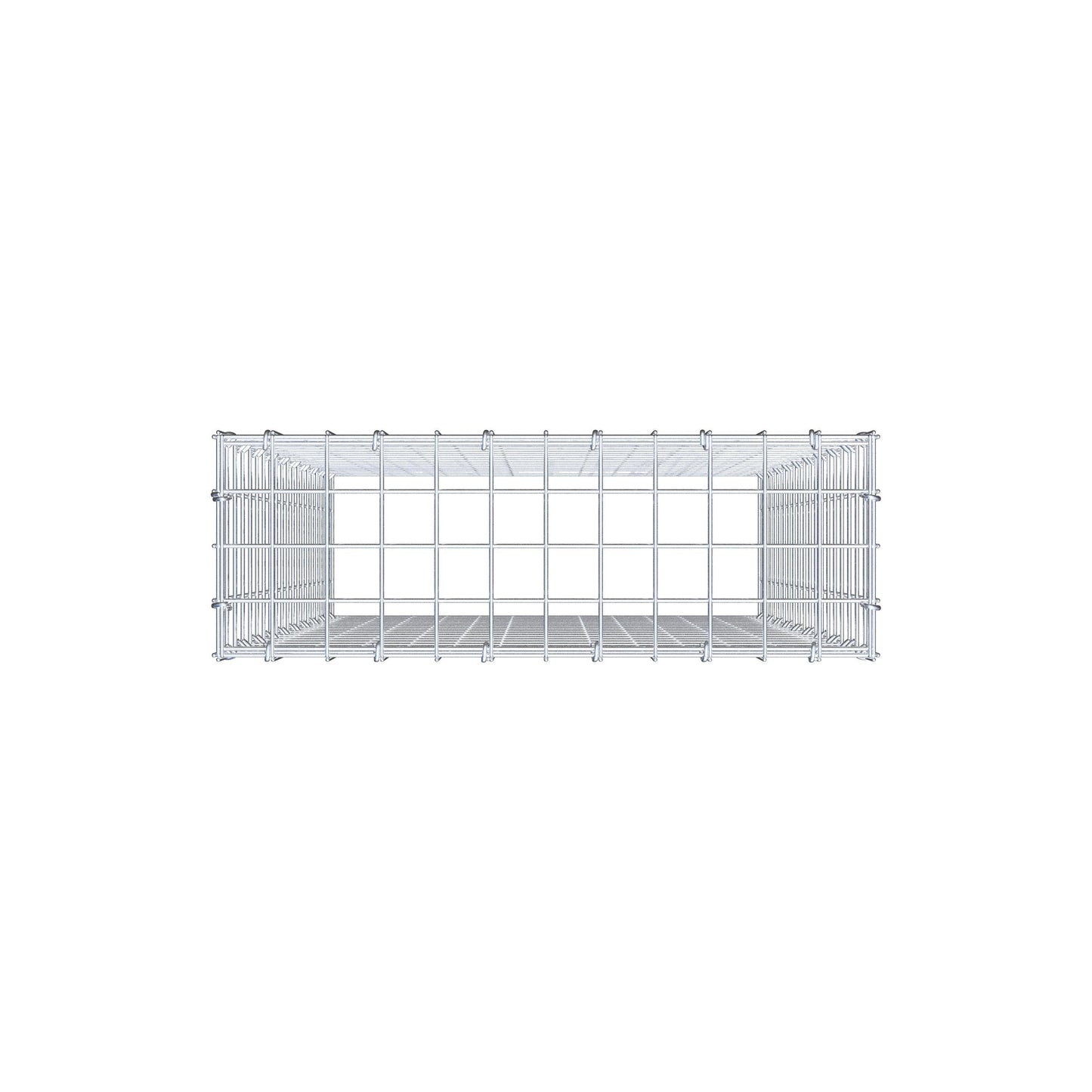 Extra gabion typ 3 100 cm x 60 cm x 20 cm (L x H x D), maskstorlek 5 cm x 5 cm, C-ring