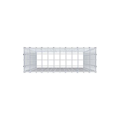 Extra gabion typ 3 100 cm x 60 cm x 20 cm (L x H x D), maskstorlek 5 cm x 5 cm, C-ring