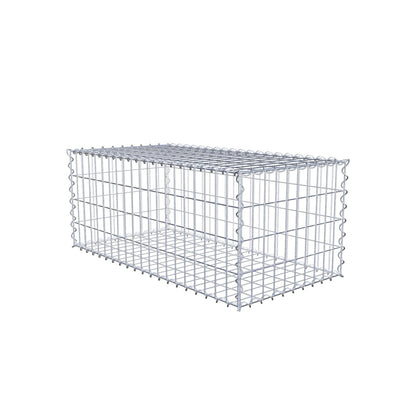 Gabion 100 cm x 40 cm x 50 cm (L x H x D), mesh size 5 cm x 10 cm, spiral