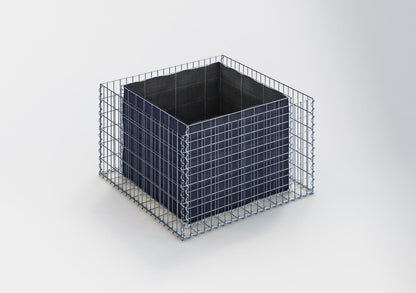 Högbädd, fyrkantig 100 cm x 60 cm x 100 cm (L x H x D), maskstorlek 5 x 10 cm, väggtjocklek 10 cm