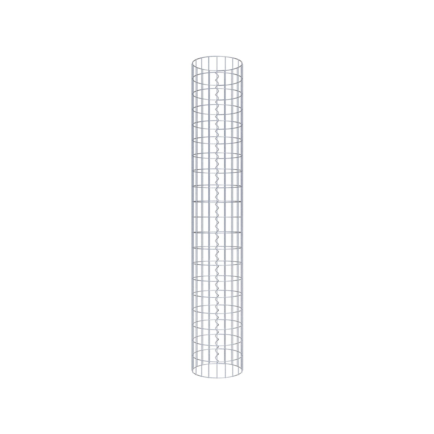 Gabionensäule rund 32 cm Durchmesser, 200 cm Höhe, Maschenweite 5 cm x 10 cm