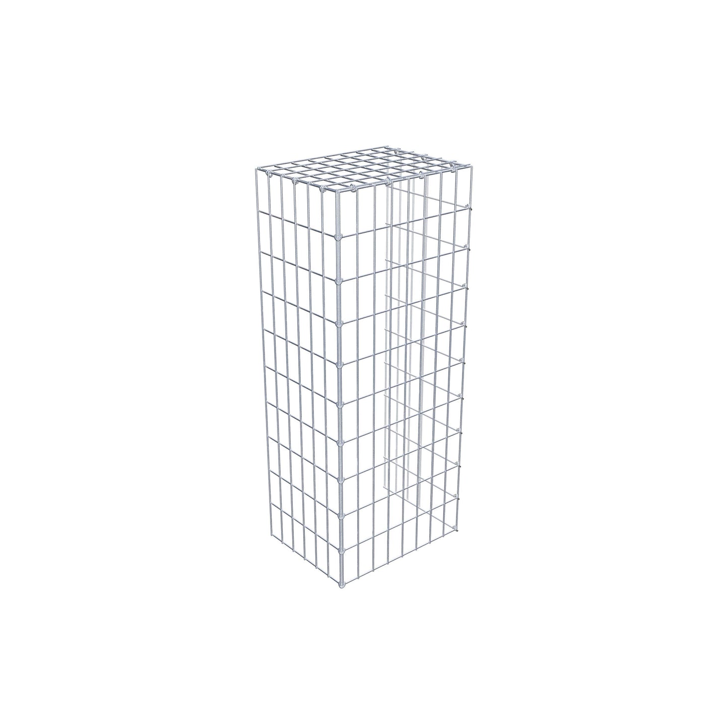 Mounted gabion type 4 100 cm x 30 cm x 40 cm (L x H x D), mesh size 5 cm x 10 cm, C-ring