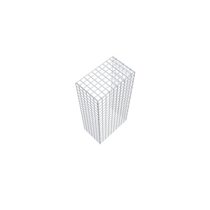 Anbaugabione Typ 4 100 cm x 30 cm x 50 cm (L x H x T), Maschenweite 5 cm x 5 cm, C-Ring