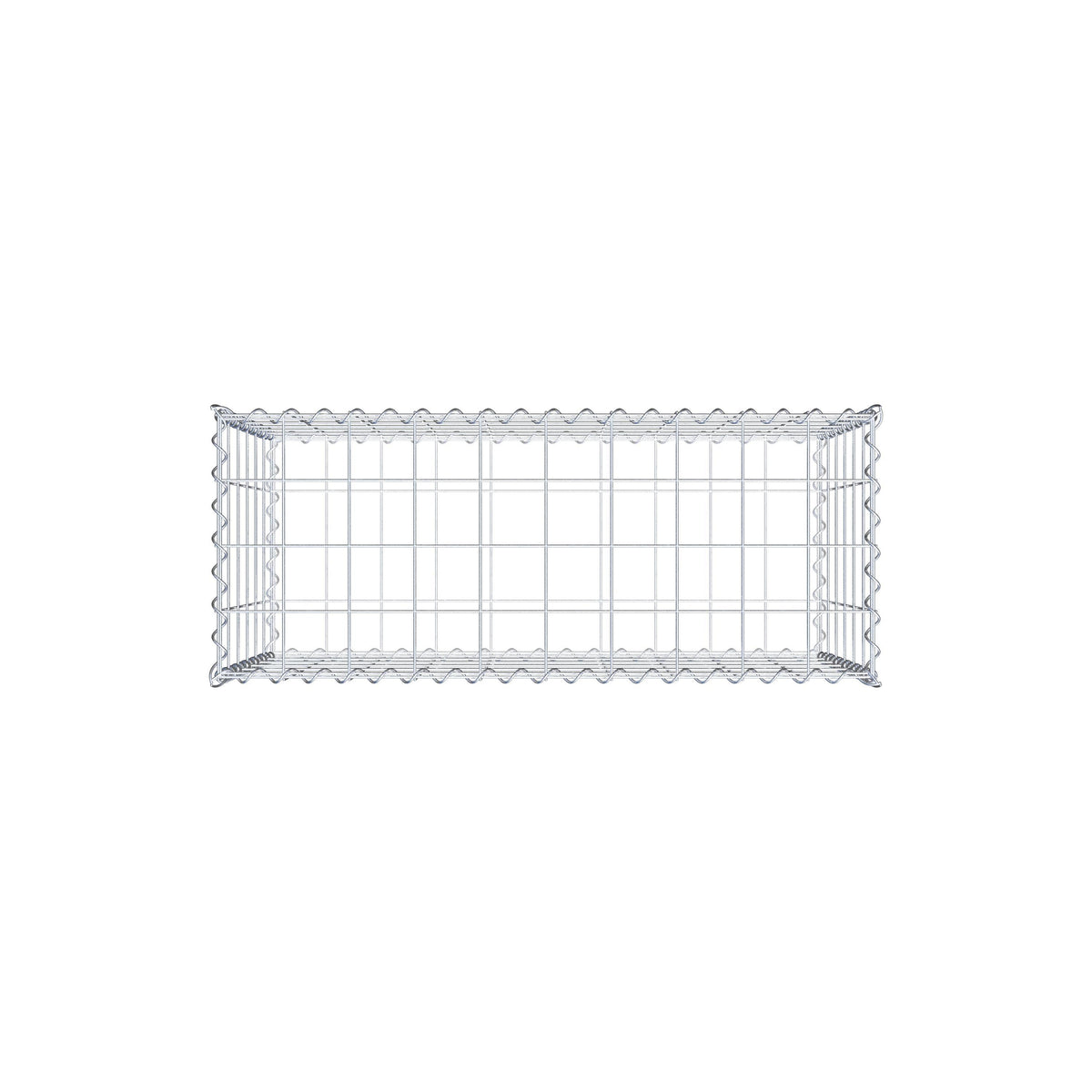 Gabion 100 cm x 60 cm x 40 cm (L x H x D), maskstorlek 10 cm x 10 cm, spiral