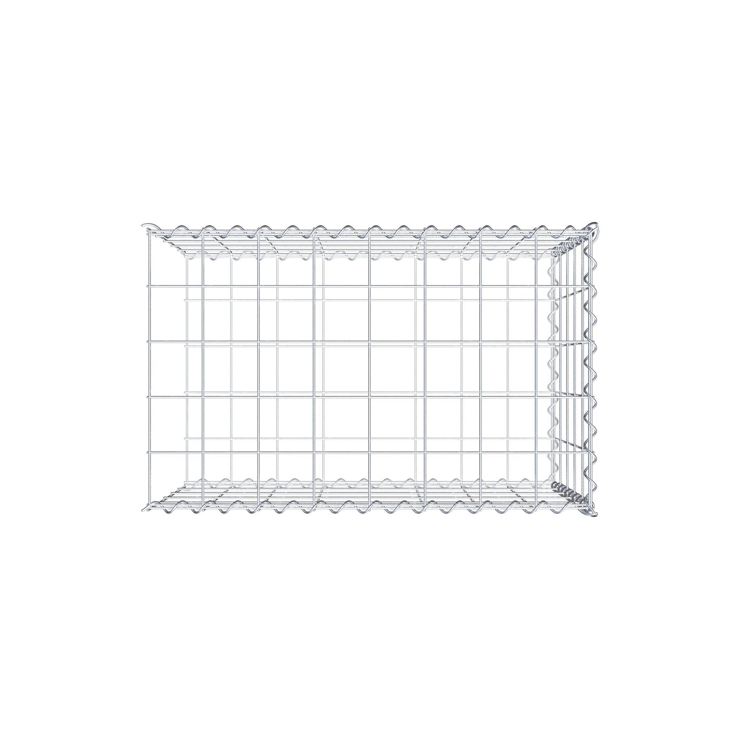Extra gabion typ 2 80 cm x 50 cm x 50 cm (L x H x D), maskstorlek 10 cm x 10 cm, spiral