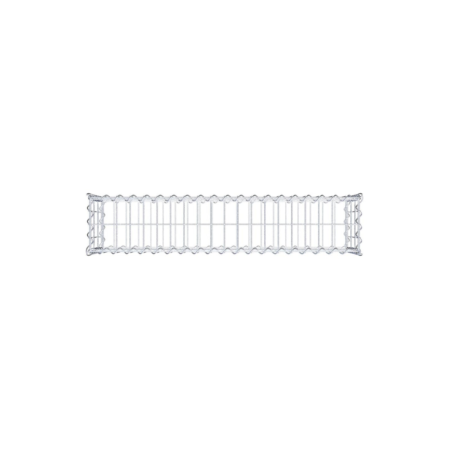 Gabion 100 cm x 30 cm x 20 cm (L x H x D), maskestørrelse 5 cm x 10 cm, spiral