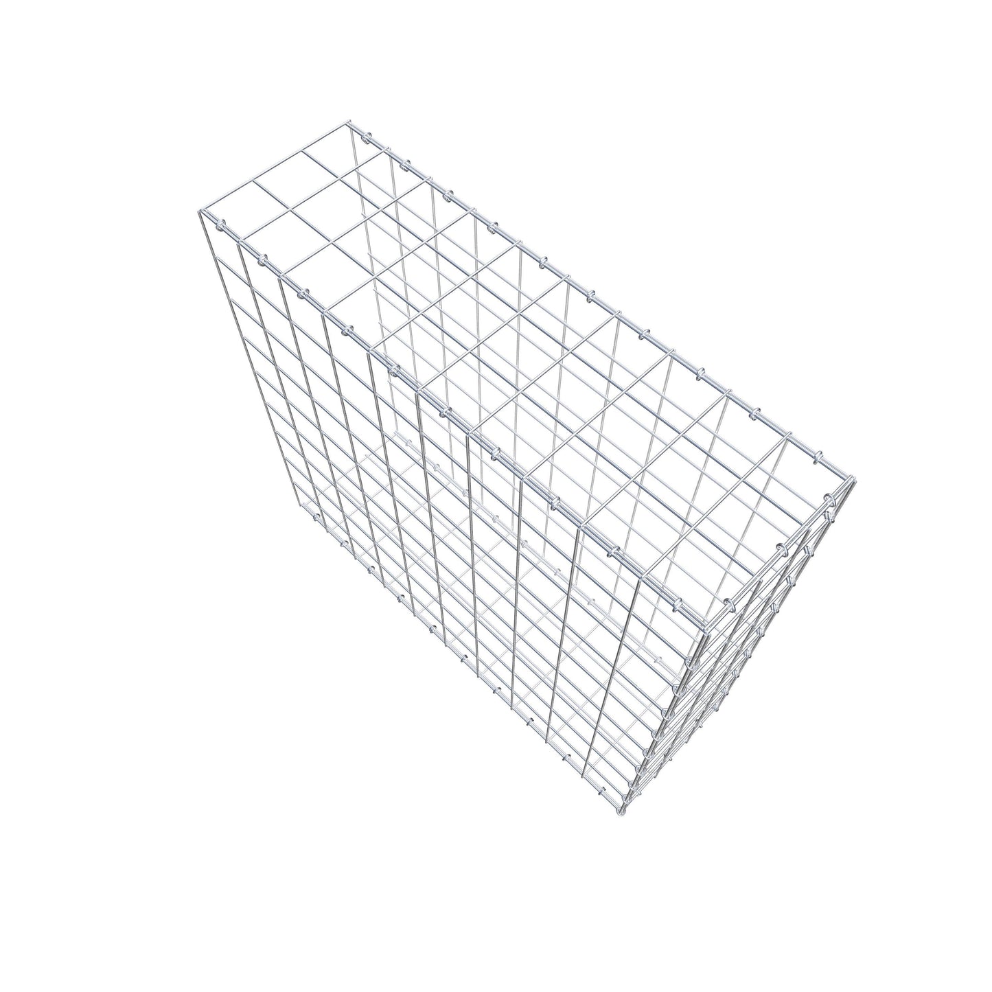 Gavión complementario de tipo 2 100 cm x 90 cm x 30 cm (L x A x P), malla 10 cm x 10 cm, anillo en C