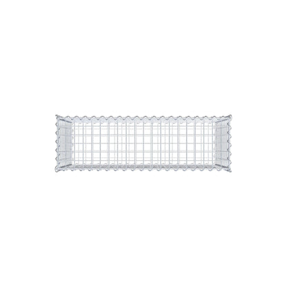 Schanskorf 100 cm x 60 cm x 30 cm (L x H x D), maaswijdte 5 cm x 5 cm, spiraal