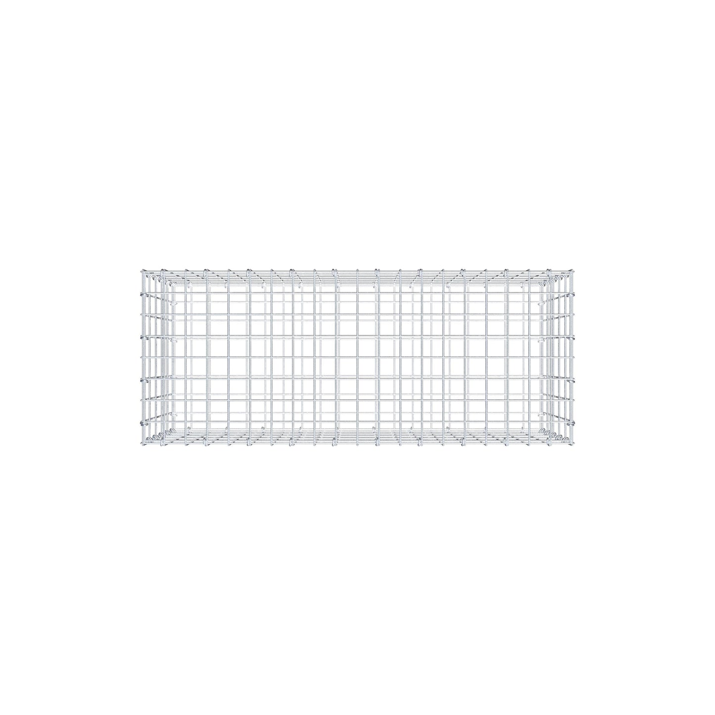 Gabbione 100 cm x 50 cm x 40 cm (L x H x P), maglia 5 cm x 10 cm, anello a C