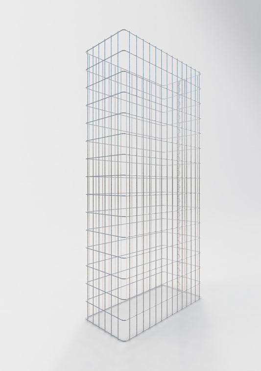 Gabionstängsel längd 72 cm, höjd 200 cm, djup 32 cm, maskstorlek 5 x 10 cm